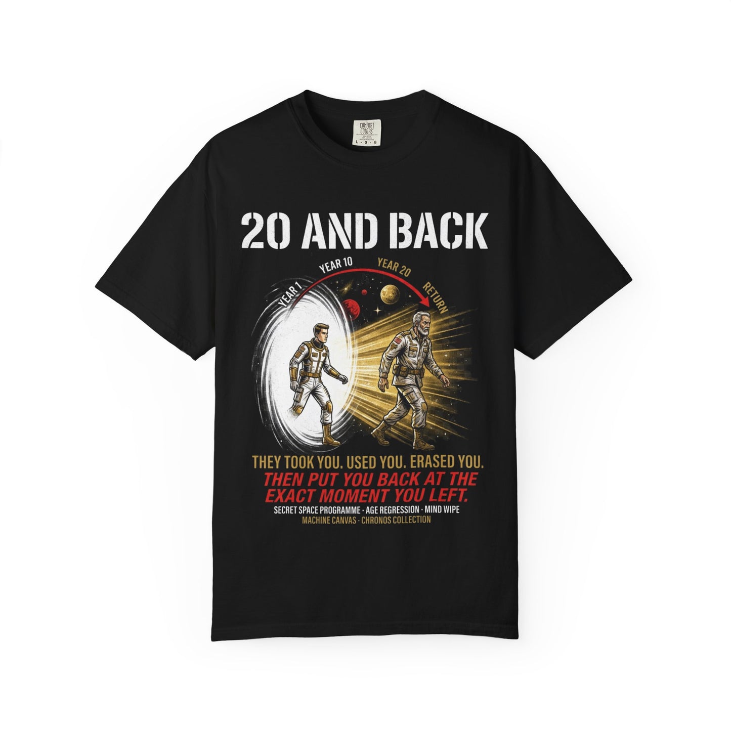 20 And Back Movie Poster T-Shirt | Chronos Collection