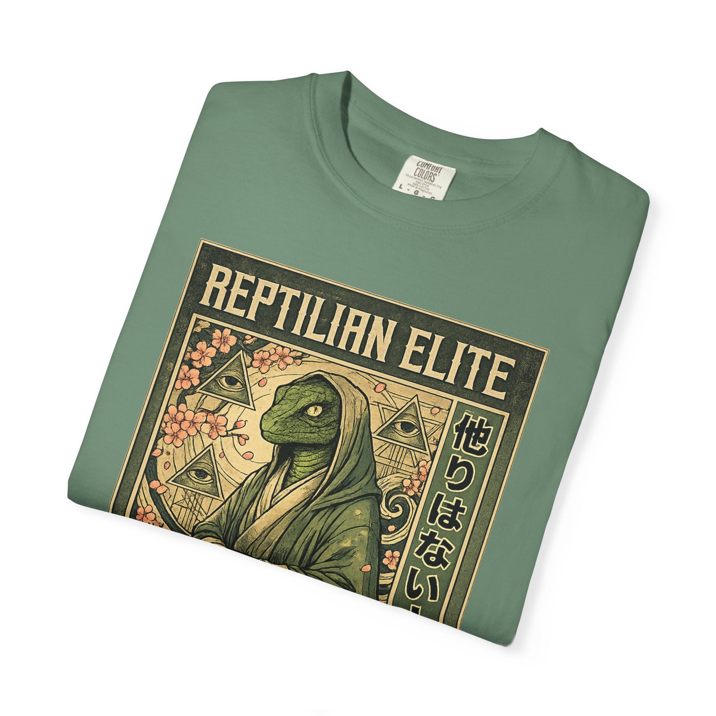 Reptilian Elite Graphic T-Shirt — Vintage Samurai Lizard Design | Originals