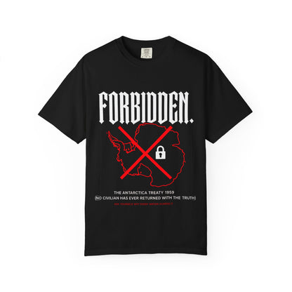 Forbidden Antarctica Map T-Shirt | Flat Earth Collection