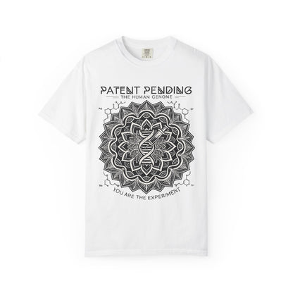 Patent Pending DNA Mandala T-Shirt — "You Are The Experiment" Science Graphic Tee | Originals