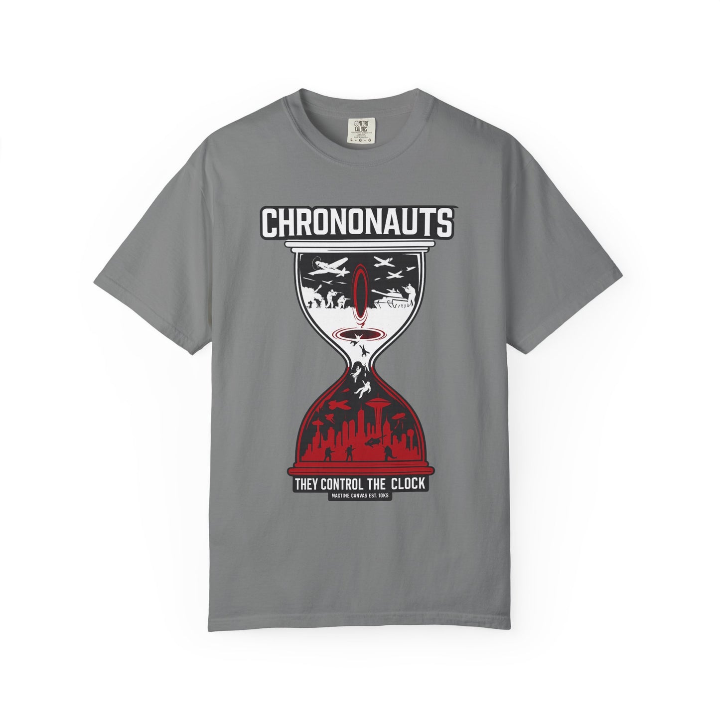 Chrononauts hourglass design T-Shirt | Time travel | Originals