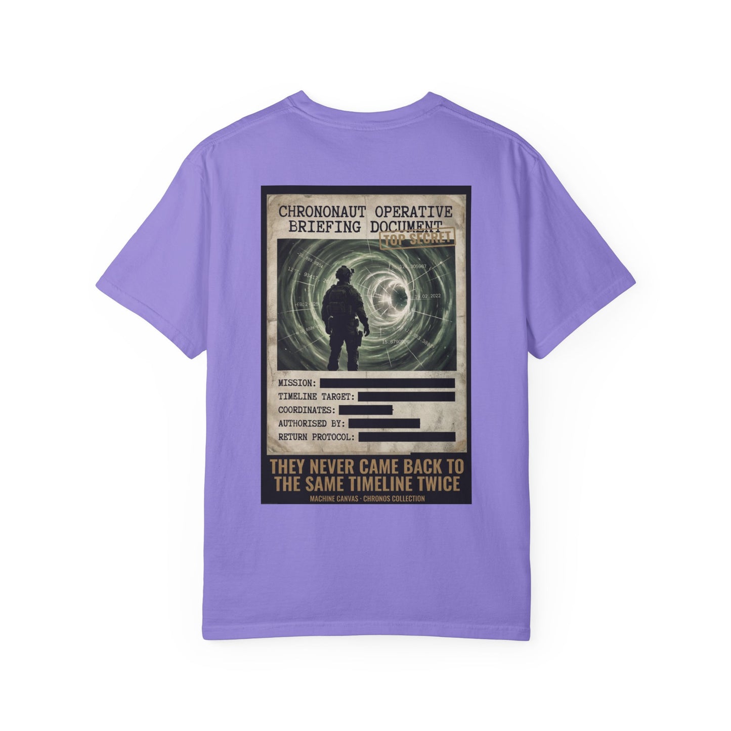 Chrononaut Operative Briefing T-Shirt | Cronos Collection