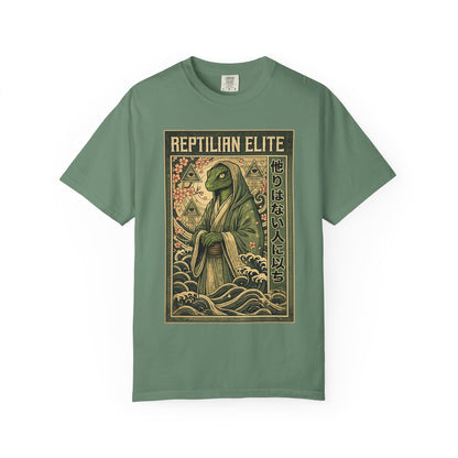 Reptilian Elite Graphic T-Shirt — Vintage Samurai Lizard Design | Originals