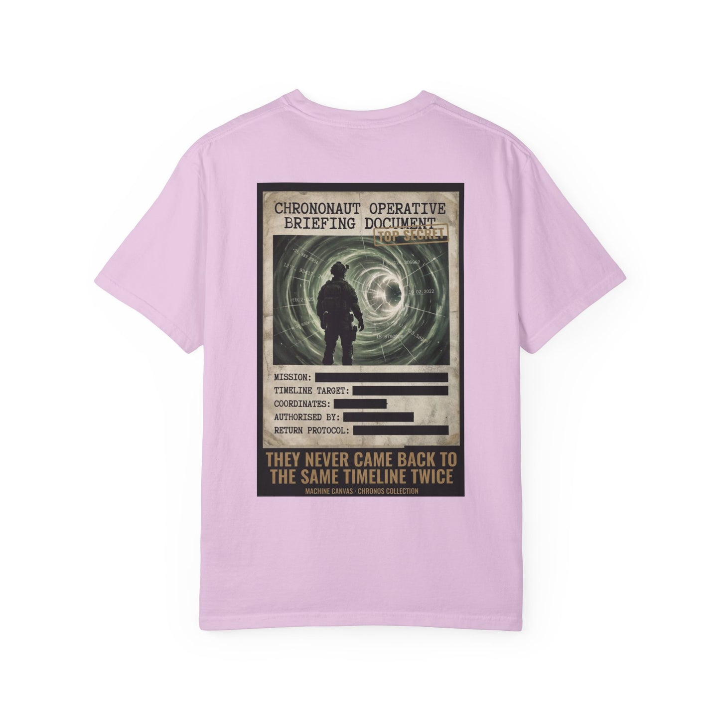Chrononaut Operative Briefing T-Shirt | Cronos Collection