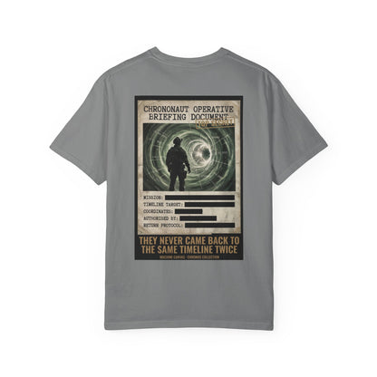 Chrononaut Operative Briefing T-Shirt | Cronos Collection