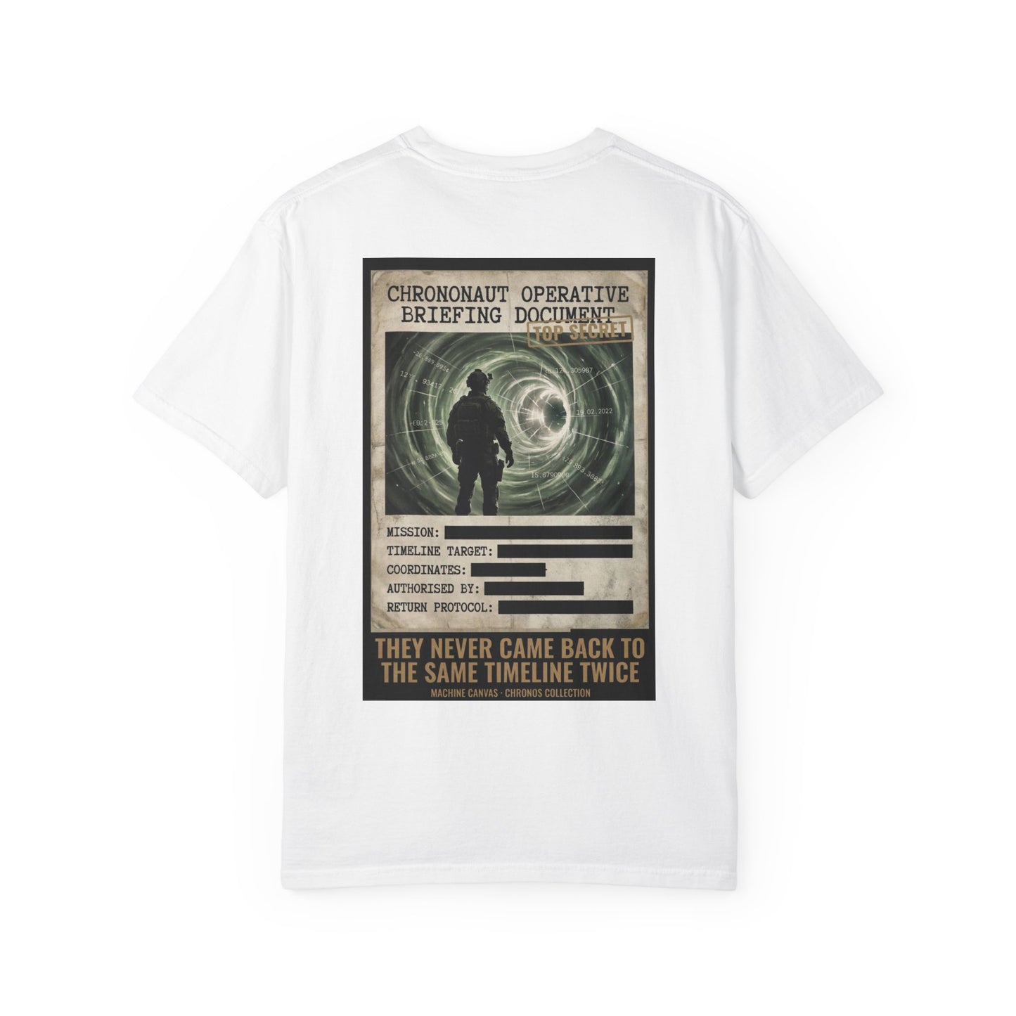 Chrononaut Operative Briefing T-Shirt | Cronos Collection