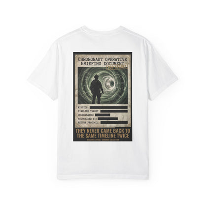 Chrononaut Operative Briefing T-Shirt | Cronos Collection