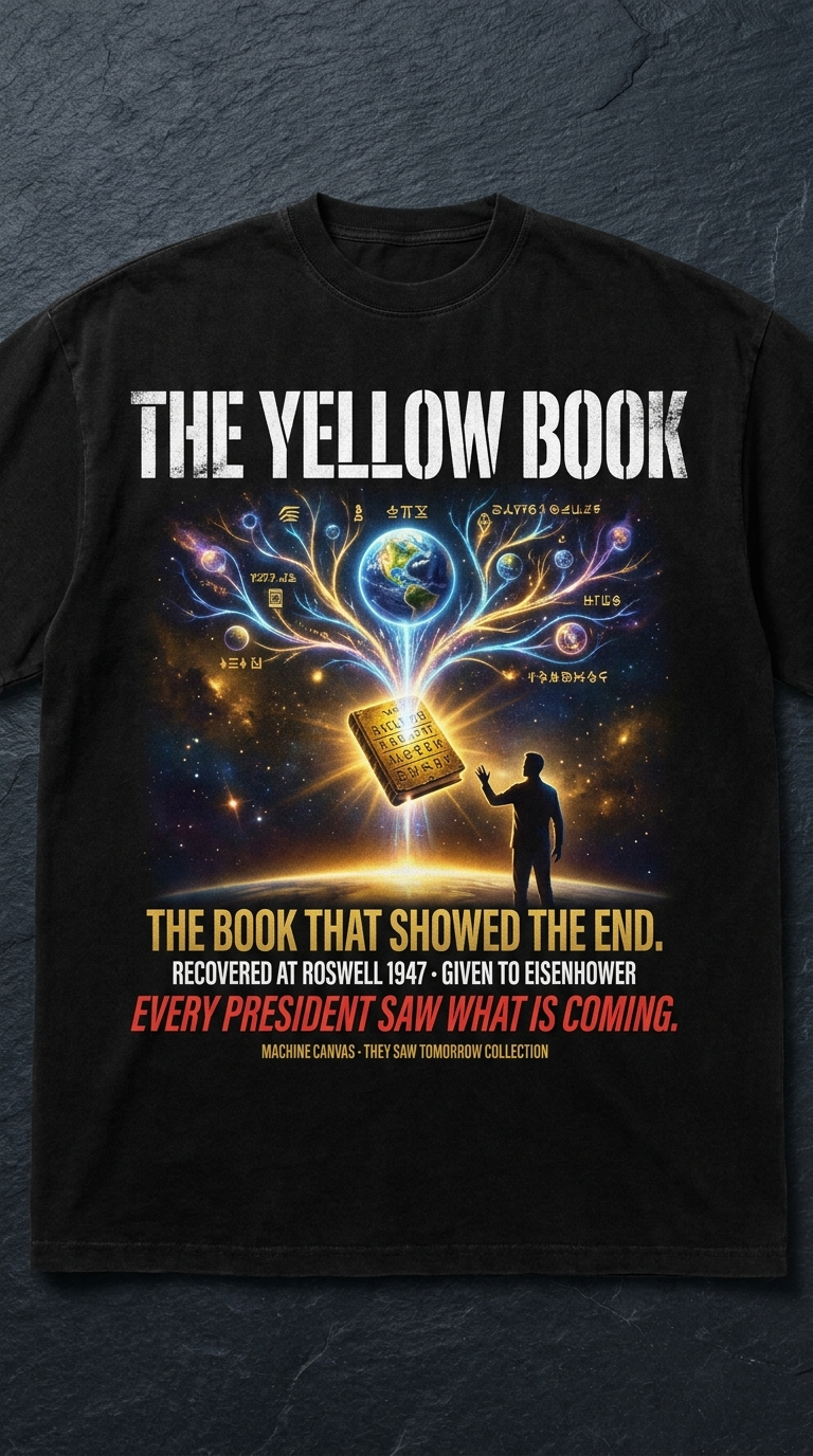 The Yellow Book illustration T-Shirt | They Saw Tomorrow Collection