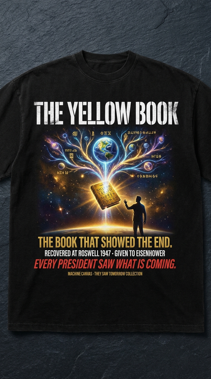 The Yellow Book illustration T-Shirt | They Saw Tomorrow Collection