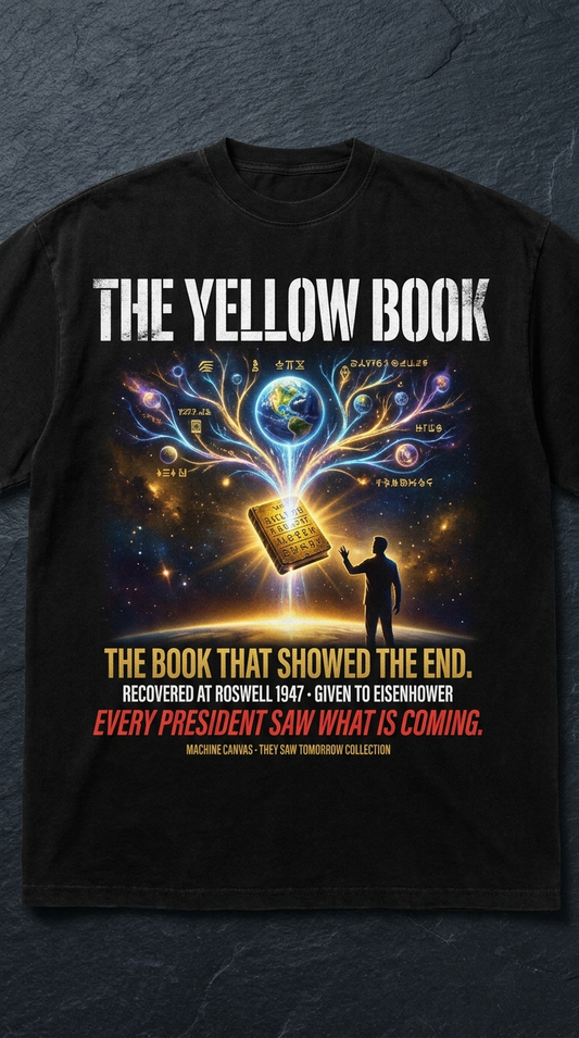 The Yellow Book illustration T-Shirt | They Saw Tomorrow Collection