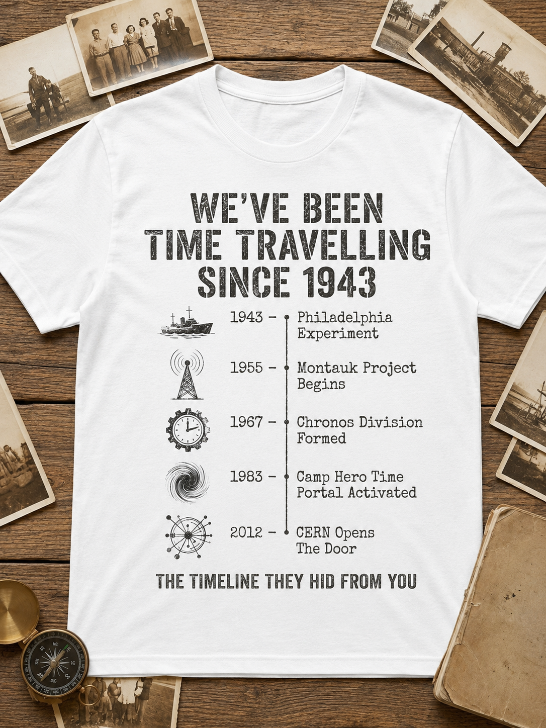 Time Travelling Timeline Tee | Chronos Collection