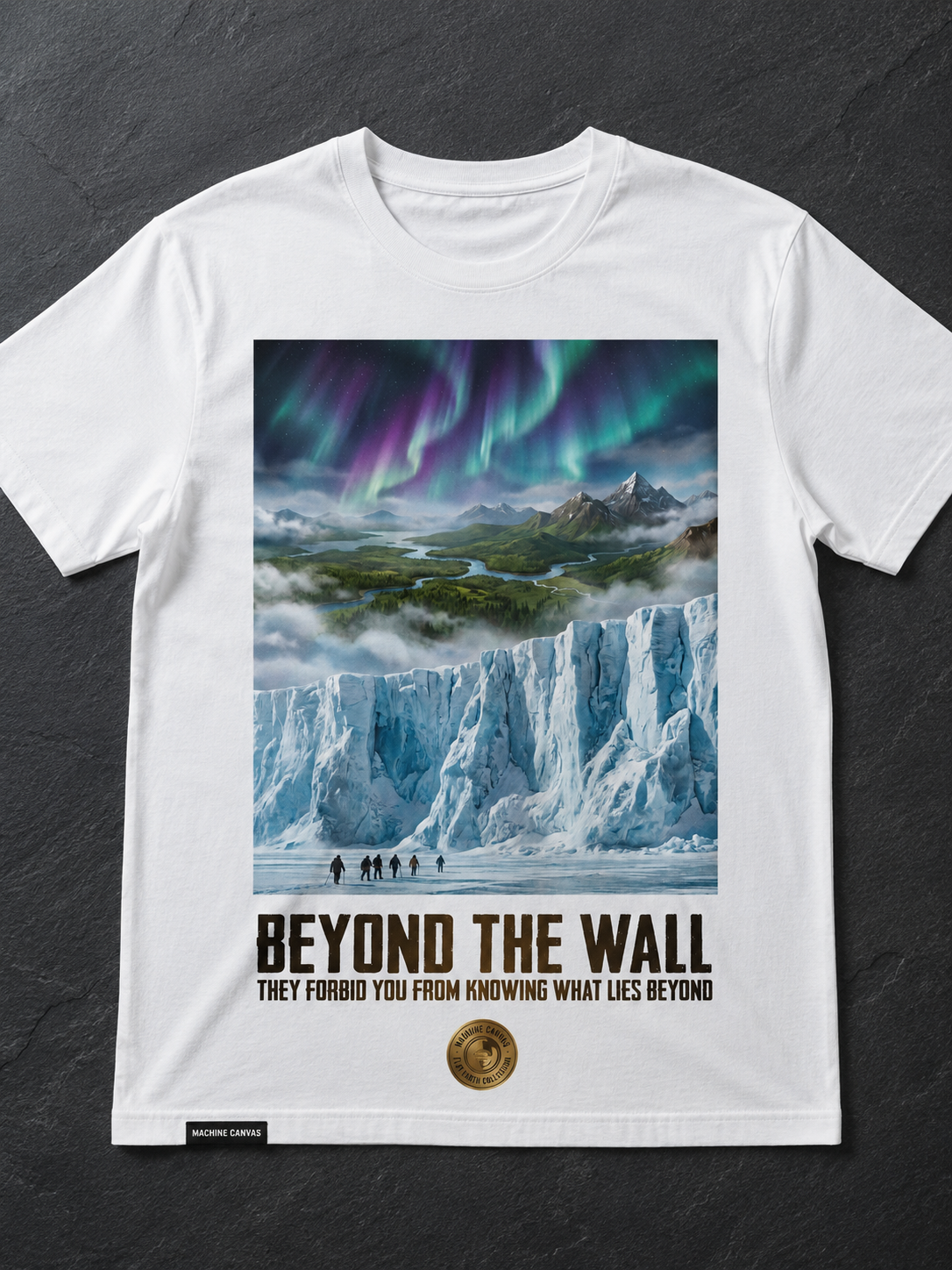 Beyond The Wall iceberg scene T-Shirt | Flat Earth Collection