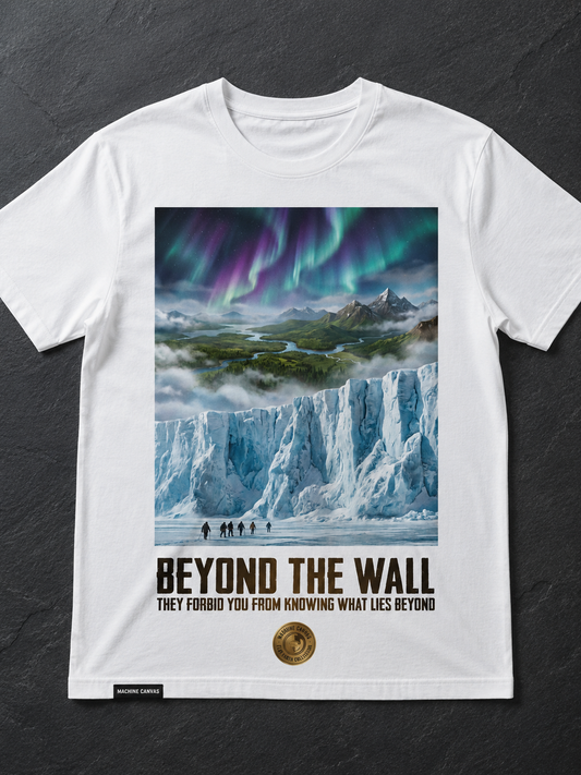 Beyond The Wall iceberg scene T-Shirt | Flat Earth Collection