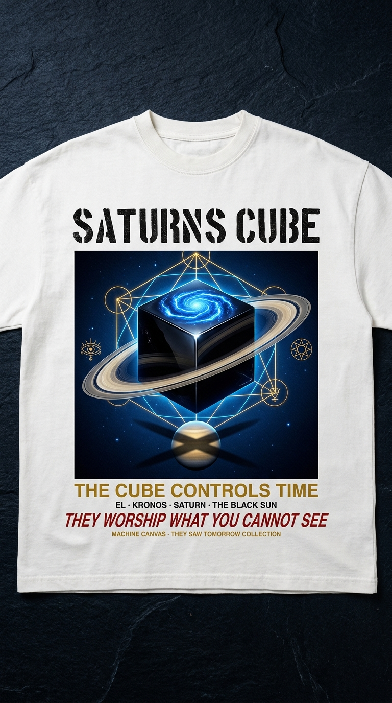 Saturn's Cube graphic tee | They Saw Tomorrow Collection