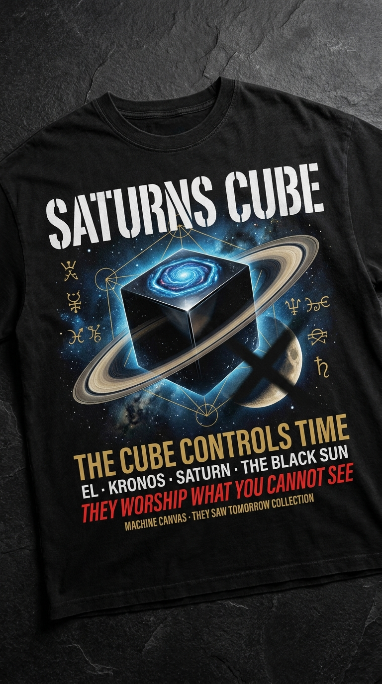 Saturn's Cube graphic tee | They Saw Tomorrow Collection