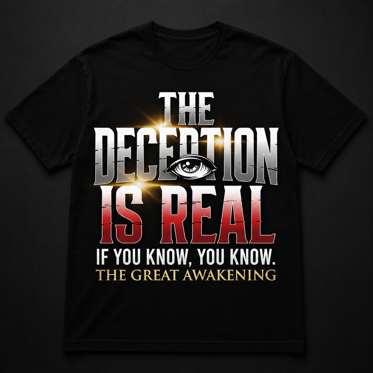 The Deception Is Real Tshirt | The Great Awakening tee, Truth Movement | Originals