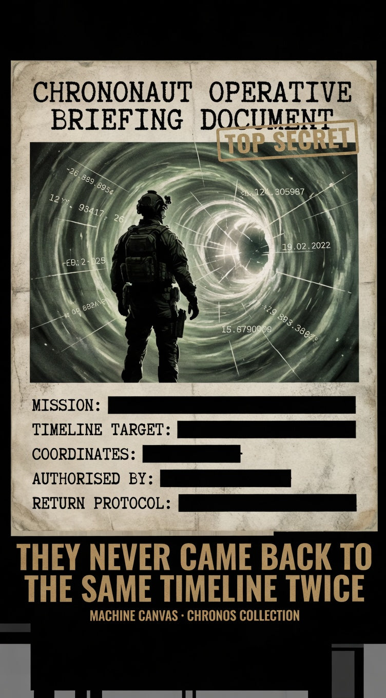 Chrononaut Operative Briefing T-Shirt | Cronos Collection
