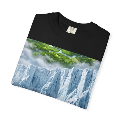 Beyond The Wall ice wall scene T-shirt | Flat Earth Collection