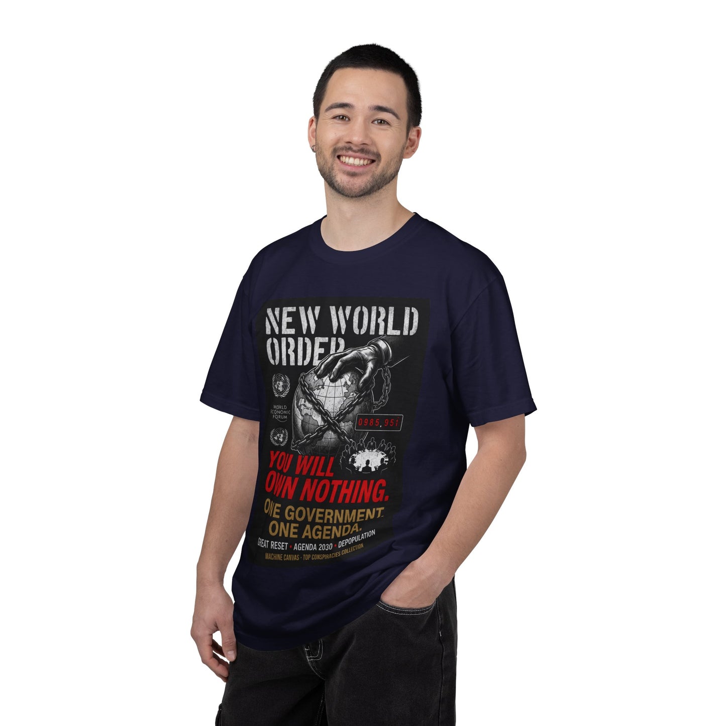 "New World Order: You Will Own Nothing" Tee | Original MachineCanvas