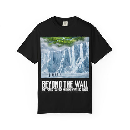 Beyond The Wall ice wall scene T-shirt | Flat Earth Collection