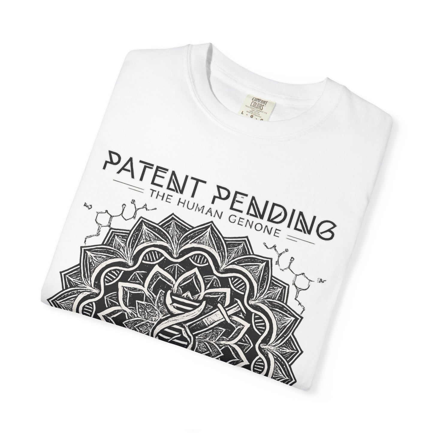 Patent Pending DNA Mandala T-Shirt — "You Are The Experiment" Science Graphic Tee | Originals