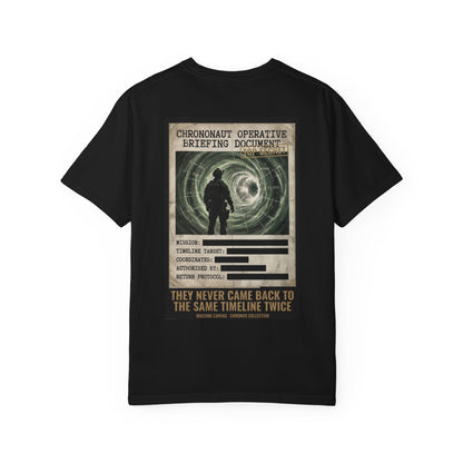 Chrononaut Operative Briefing T-Shirt | Cronos Collection